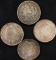 4 Morgan Silver Dollars