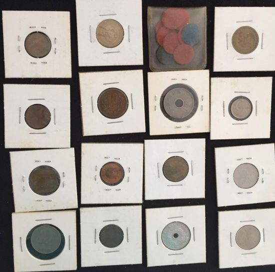 1 Lot of 115 Foreign Coins