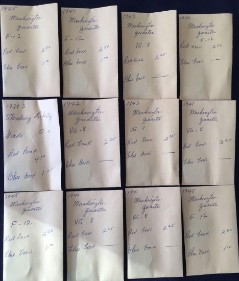 1 Lot of 100 Silver Quarters