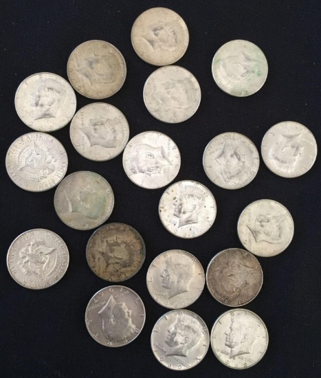 1 Lot of 20 Clad Kennedy Half Dollars