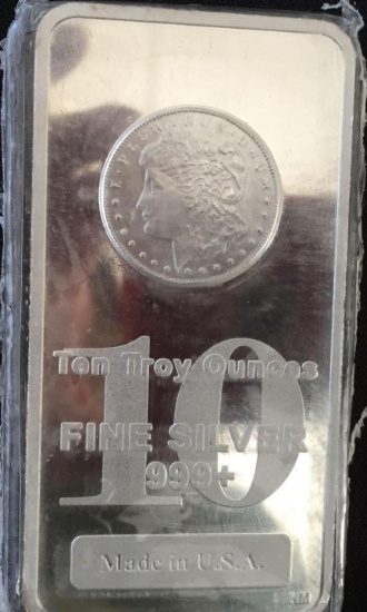 1 Ten Troy Ounce Silver Bar