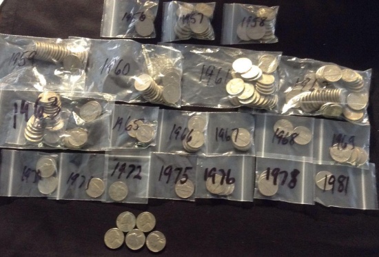 1 Lot of 200 Jefferson Nickels