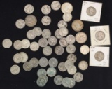 1 Lot of Assorted Silver Quarters and Half Dollars