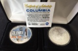 1 Lot of 2 Columbia Mission US Silver Eagles