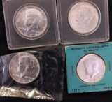 4 Kennedy Half Dollars