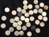 1 Lot of 40 Silver Dimes