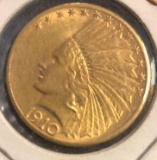 1910 Ten Dollar Gold Coin