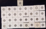 1 Lot of 33 Mercury Dimes