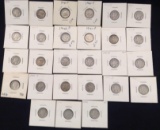 1 Lot of 27 Mercury Dimes