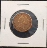 1882 Coronet Head $5 Half Eagle