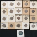 1 Lot of 20 Assorted Nickels