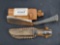 2 Vintage Knives with Sheaths