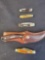 Lot of 4 Knives- Case, Schrade, Browning and Pitt Bull