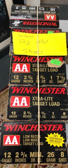 5 Boxes 12 ga 2 3/4"