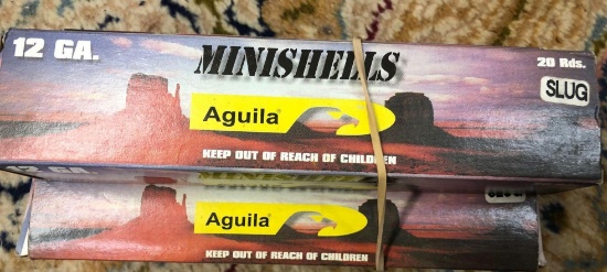 5 Boxes Aguila 12 ga 20 round Slugs