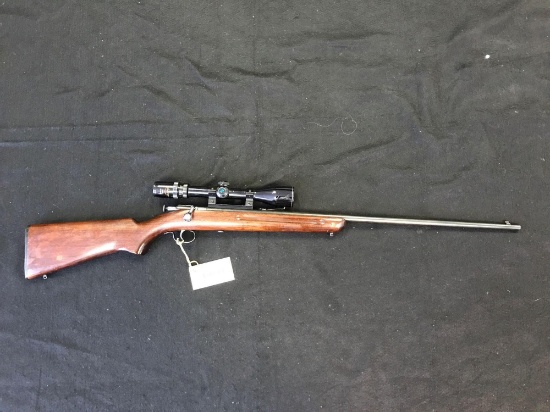 Winchester Model 67 .22 Short Long Rifle; Single Short with Scope; Red Arrow with 3-9x40