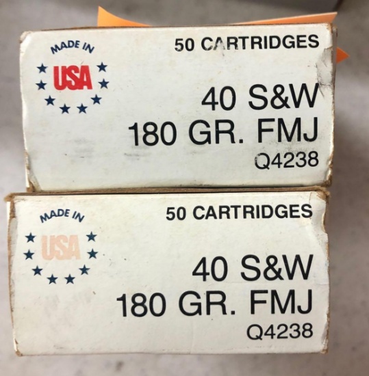 Winchester .40 S&W 180gr. FMJ