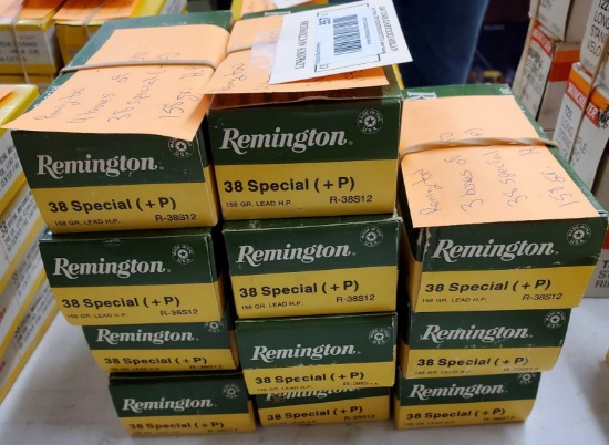 Remington 38 special (Plus P) 158 gr HP