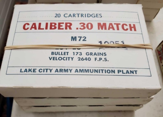Match .30cal Lake City Ammo