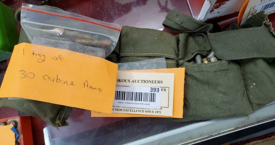 Ammo belt with .30 carbine Ammo
