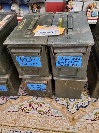 Lot of 4 Ammo Boxes