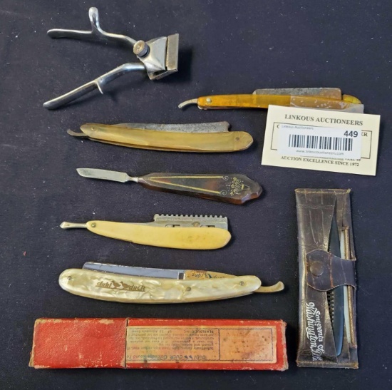 Mixed Lot of Straight Razors and Clippers