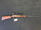 Winchester Model 67 .22 Short Long Rifle; Single Short with Scope; Red Arrow with 3-9x40