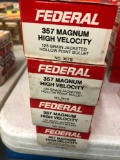 1 Lot of 4 Boxes Federal .357 Mag High Velocity 125 gr. HP