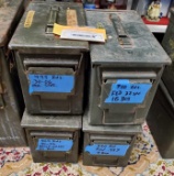 Lot of 4 Ammo Boxes