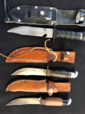 1 lot of 3 Hunting Knives