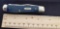 W.R. Case & Sons Cutlery Co., Item No. 13006, 07 6207 SS, Mini Trapper DL ST, Navy Blue