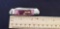 W.R. Case & Sons Cutlery Co., Item No. 25724, Pinched Bolster, Cabernet, Bone Crandall Jig,