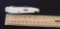 W. R. Case & Sons Cutlery Co., Item No. 60189, 07 6207 SS, Mini Trapper DL ST, White