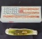 W.R. Case & Sons Cutlery Co., Item No. 41407, 07 6207 SS, Mini Trapper BN WS, Moss Brown