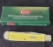 W.R. Case & Sons Cutlery Co., Item No. 80161, 54 3754 88, Trapper DL SM, Yellow