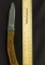 Gerber knife, 4.5' in brass handle, 3.5