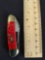 W.R. Case & Sons Cutlery Co., Item NO. 06986, Baby Butterbean, Red