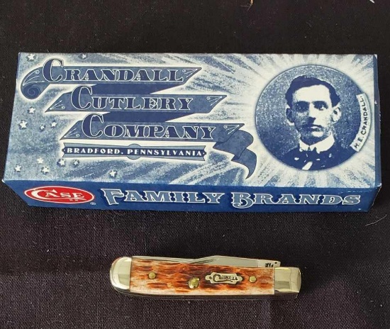 Crandall Cutlery Company, Item No. 07356, 154 6254 88, Tiny Trapper BN CR, Caramel