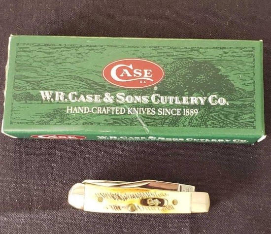 W.R. Case & Sons Cutlery Co., Item No. 03595, 154 6.52154 88, Tiny Trapper BN, Bone Stag