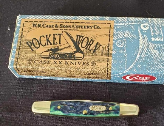 W.R. Case & Sons Cutlery Co., Item No. 05667, Eisenhower BN PS, Aquamarine