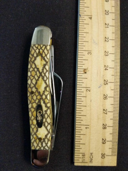 W.R. Case & Sons Cutlery Co., Item NO. 08212, 18, 6318 SS, Stockman Antique, BNRAT