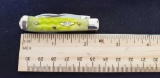 W. R. Case & Sons Cutlery Co., Item no. 09797, 154 62154 WSS, Tiny Trapper BN CC, Lime Green