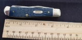 W.R. Case & Sons Cutlery Co., Item No. 13006, 07 6207 SS, Mini Trapper DL ST, Navy Blue