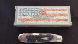 W. R. Case & Sons Cutlery Co., Item No. 25606, 076207 SS, Mini trapper RG BN, Purple Haze