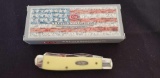 W.R. Case & Sons Cutlery Co., Item No. 80029, 07 3207 SS, Mini trapper SM DL, Yellow