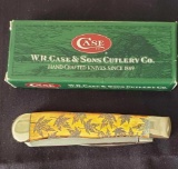 W.R. Case & Sons Cutlery Co., Item No. 08279, S4 62S4 SS, trapper BN SM, Yellow Chestnut