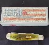 W.R. Case & Sons Cutlery Co., Item No. 41407, 07 6207 SS, Mini Trapper BN WS, Moss Brown