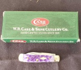 W.R. Case & Sons Cutlery Co., Item No. 09800, 154 62154W SS, Tiny Trapper BN ST, Ultra Violet