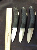 3 Pocket Knives, black,, 5