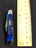 W. R. Case & Sons Cutlery Co., Item NO. 02802, 20, 6220 SS, Peanut Blue, BN RCC, 3N